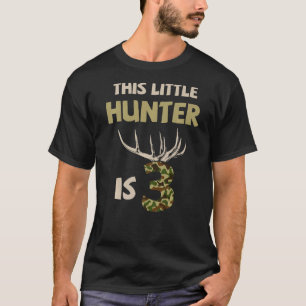 Camiseta Este Pequeno Caçador Tem 3 Anos De Velhos Pa