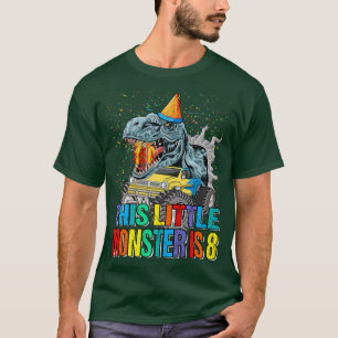 Camiseta Este Pequeno Caminhão Monstro É 8º Aniversário