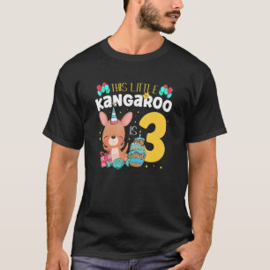 Camiseta Este pequeno canguru é 3 animais selvagens Happy B