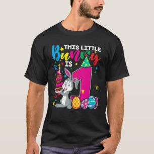 Camiseta Este Pequeno Coelhinho É primeiro aniversario Para