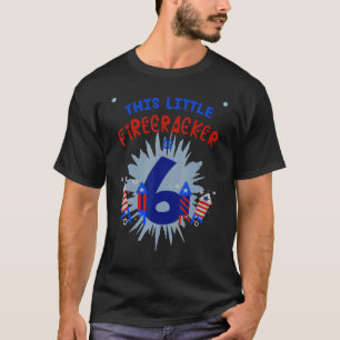 Camiseta Este Pequeno Firecracker É Um Birt 6 de 6 Garotas