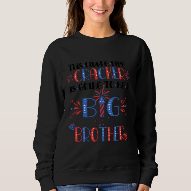 Camiseta Este Pequeno Firecracker vai ser o Grande Irmão (Frente)