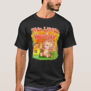 Camiseta Este Pequeno Macaco, Crianças De 6 Anos, 6 Anivers