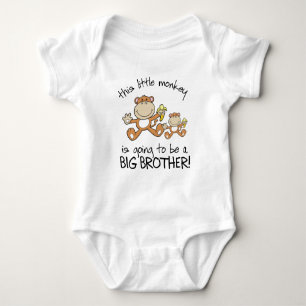 Camiseta este pequeno macaco irmão mais velho
