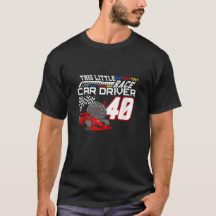 Camiseta Este Pequeno Motorista De Carro Race É aniversário
