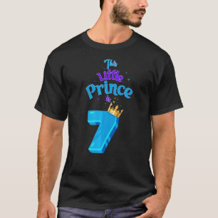 Camiseta Este Pequeno Príncipe Tem 7 Anos Rei 7 Anos B