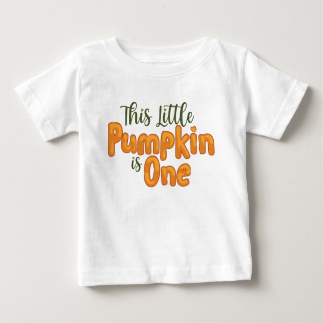 Camiseta Este pequeno Pumpkin é um (Frente)