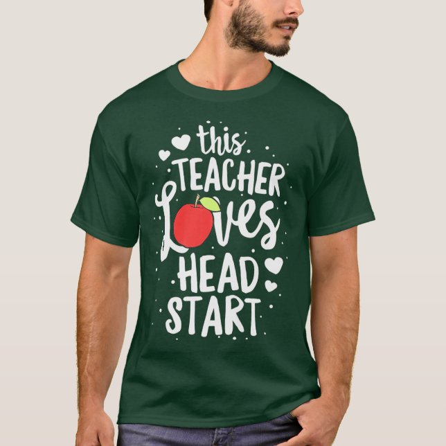 Camiseta Este Professor Adora Cabeça Começar Infância (Frente)