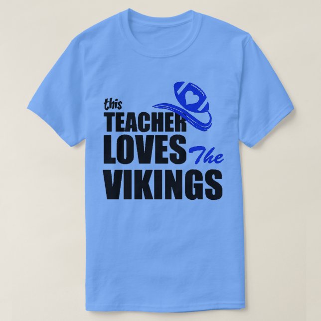 Camiseta Este professor adora vikings (Frente do Design)