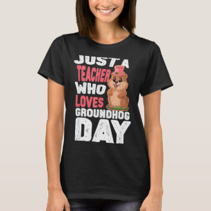 Camiseta Este Professor Ama os Marmotas, Dia da Marmota Ens