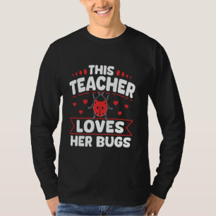Camiseta Este Professor Ama Seus Bugs Presente Divertido de
