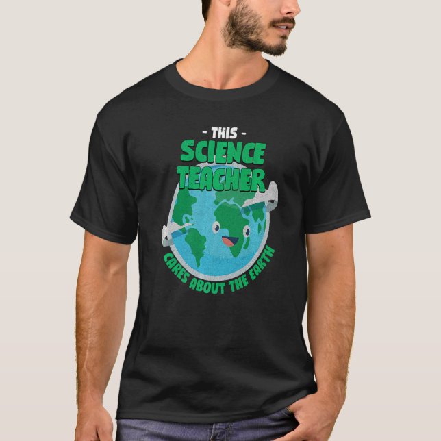 Camiseta Este Professor De Ciência Se Preocupa Com A Nature (Frente)