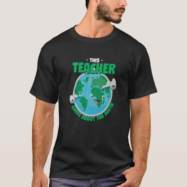 Camiseta Este Professor Se Preocupa Com O Lucro Da Natureza (Frente)
