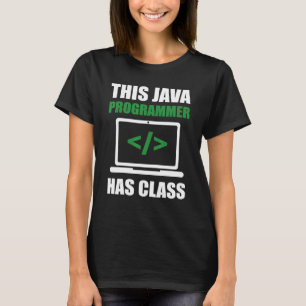 Camiseta Este programador Java tem código de programação de