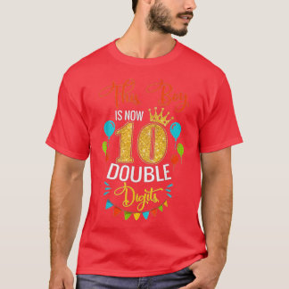 Camiseta Este Rapaz agora é o Garoto de Aniversário de Dígi