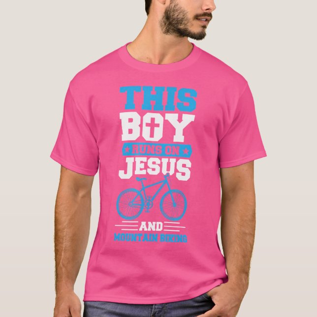 Camiseta Este Rapaz Funciona Com Jesus E Christi De Montanh (Frente)