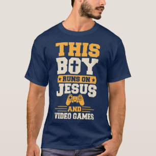 Camiseta Este Rapaz Funciona Com Jesus E Videos games Chris