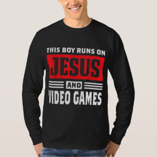 Camiseta Este Rapaz Funciona Com Jesus E Videos games Chris