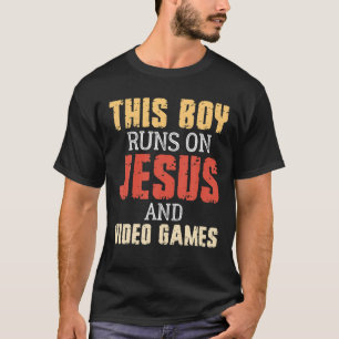 Camiseta Este Rapaz Funciona Com Jesus E Videos games Crist