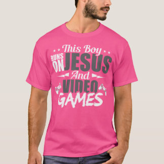 Camiseta Este Rapaz Funciona Com Jesus E Videos games De Pr