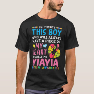 Camiseta Este Rapaz Me Chama Yiayia Autism Awarene
