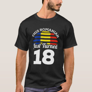Camiseta Este Romeno Acabou De Transformar 18 Romênia 18º A