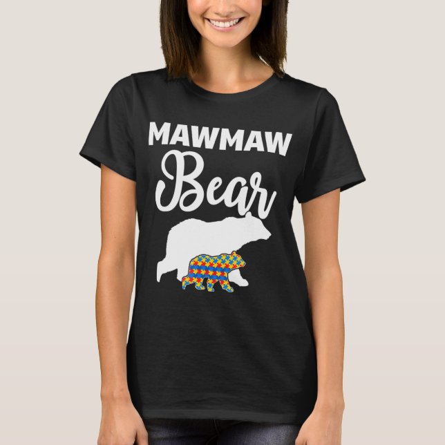 Camiseta Este roupa de conscientização do autismo com Mães  (Frente)