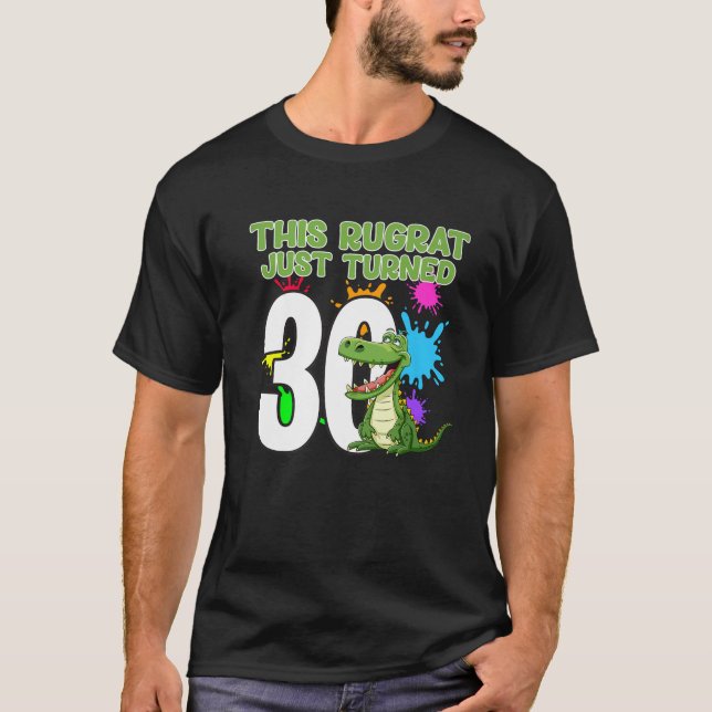 Camiseta Este Rugrat Acabou De Transformar O Dinossauro ani (Frente)