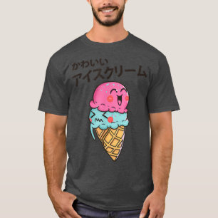 Camiseta Este Sorvete de Morango Cute Kawaii Cone Foodie