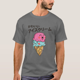 Camiseta Este Sorvete de Morango Cute Kawaii Cone Foodie