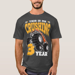 Camiseta Este Sou Eu A Esmagar O Caminhão Monstro Do 3º Ano