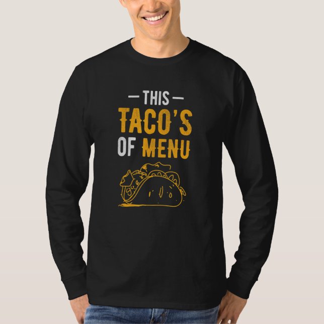 Camiseta Este Tacos do Menu Comida mexicana Taco 5 (Frente)