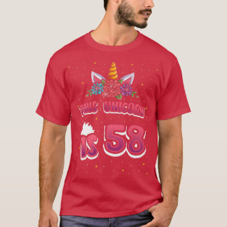Camiseta Este Unicórnio tem 58 Anos e 58