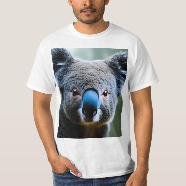 Camiseta Este Urso Koala Adora Uma Selfie, Mens Tshirt (Frente)