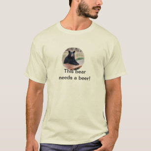 Camiseta Este urso precisa uma cerveja