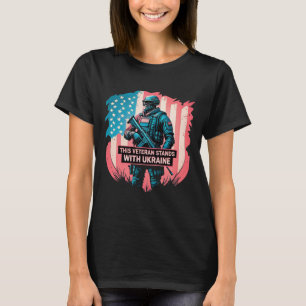 Camiseta Este Veterano Apoia a Ucrânia Apoie a Ucrânia V