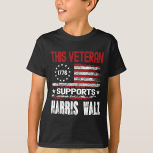 Camiseta Este Veterano Apoia Harris Wheimer 2024 Americano