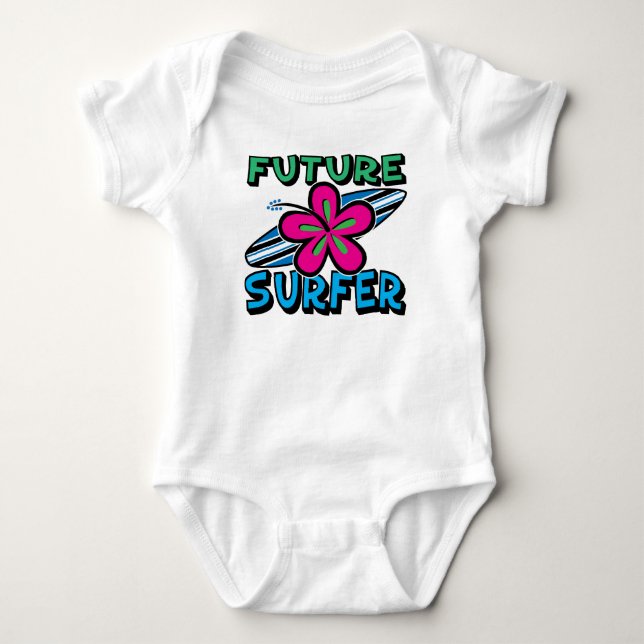 Camiseta Esteira rolante infantil do Bodysuit do HIBISCUS (Frente)
