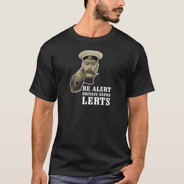 Camiseta Esteja alerta - Grâ Bretanha precisa Lerts (Frente)