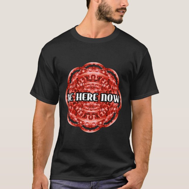 Camiseta Esteja Aqui Agora (Vermelho) (Frente)