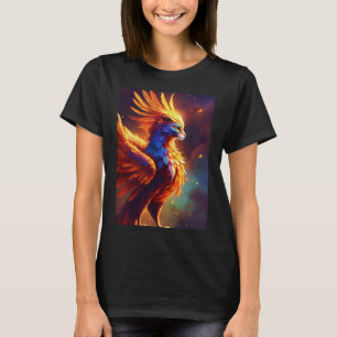 Camiseta Estelar Renascido: Teto de Phoenix Cósmico