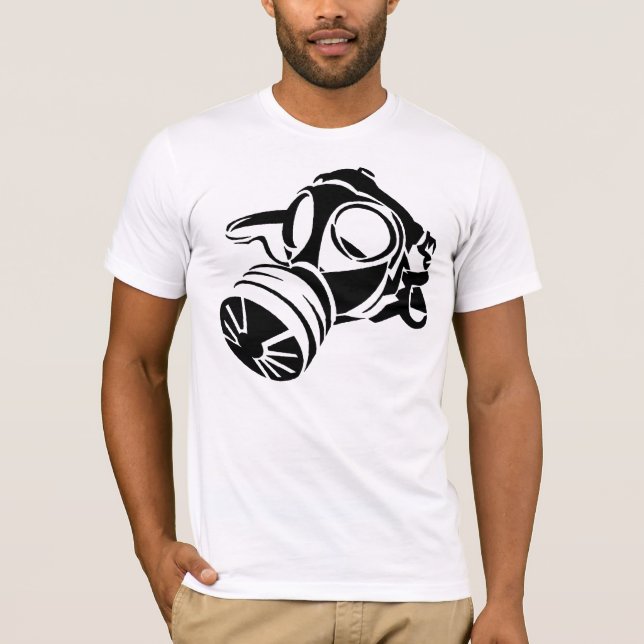 Camiseta Estêncil de Gasmask (Frente)