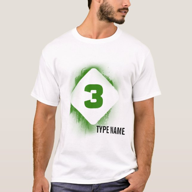 Camiseta Estêncil escuro de Eden - 3 (Frente)