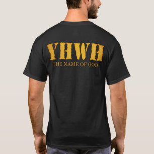 Camiseta Estêncil Tetragrammaton de YHWH (Yahweh, Jehovah)