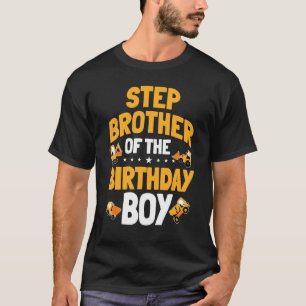 Camiseta Estepirmão Do Trabalho De Construção De Menino De 