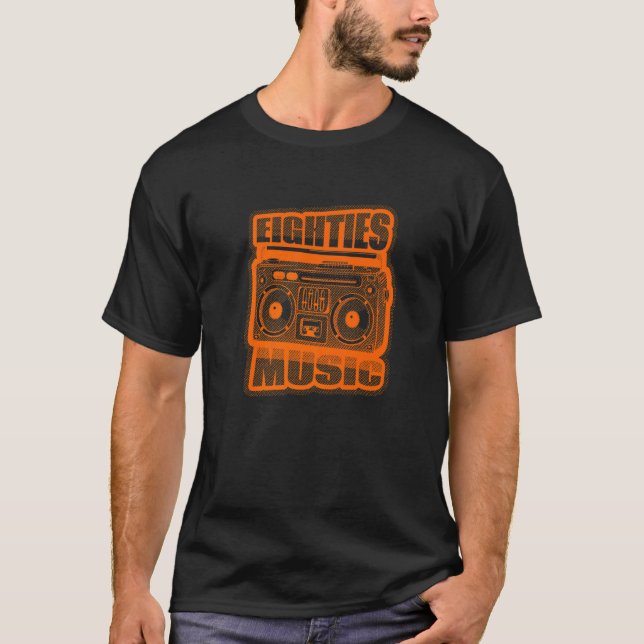 Camiseta Estéreo de Música 80 (Frente)