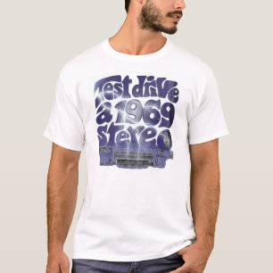 Camiseta Estéreo do vintage 1969