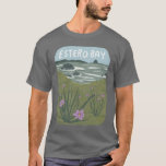 Camiseta Estero Bay Central California Illustration Beach T<br><div class="desc">Veja esta ilustração fantástica da Baía Estero na costa da Califórnia Central! Veja meu compro por mais designs também! Coletar todos os parques, estou criando novos o tempo todo. Eu adoro adesivos! E você? Vejam meu compro por mais caminhadas, acampar, vida derrotada, pássaros e muito mais! Você também pode encontrar...</div>
