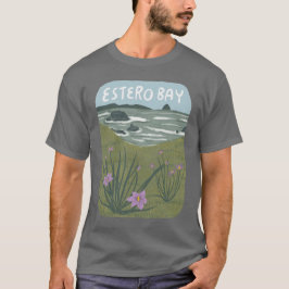 Camiseta Estero Bay Central California Illustration Beach T