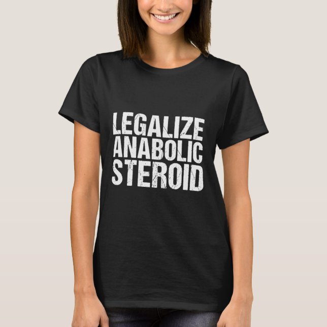 Camiseta Esteroides Anabólicos Alignate - Ginásio Fisicultu (Frente)